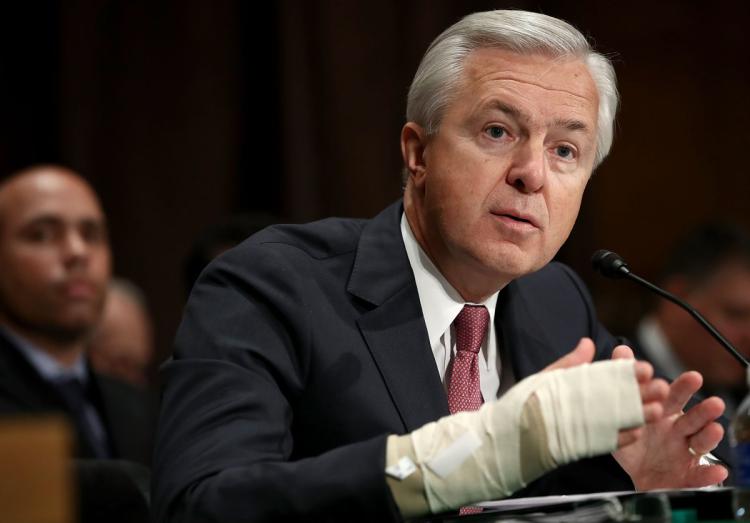 John Stumpf, hearing, Wells Fargo, scam, senate